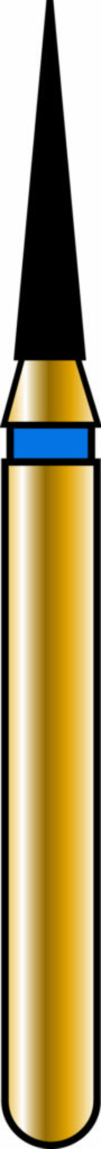 Flame 12-6mm Gold Diamond Bur