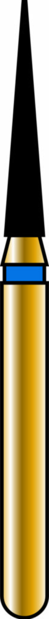 Flame 14-8mm Gold Diamond Bur