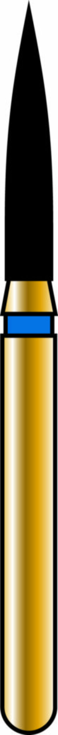 Flame 18-8mm Gold Diamond Bur - Coarse Grit