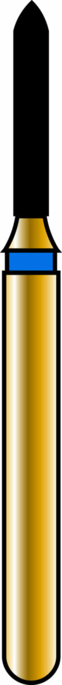 Pointed Taper 10-6mm Gold Diamond Bur