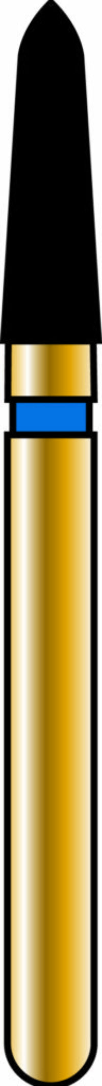 Pointed Taper 18-6mm Gold Diamond Bur