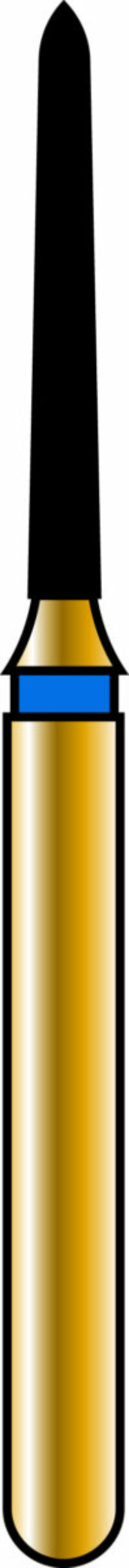 Pointed Taper 10-8mm Gold Diamond Bur