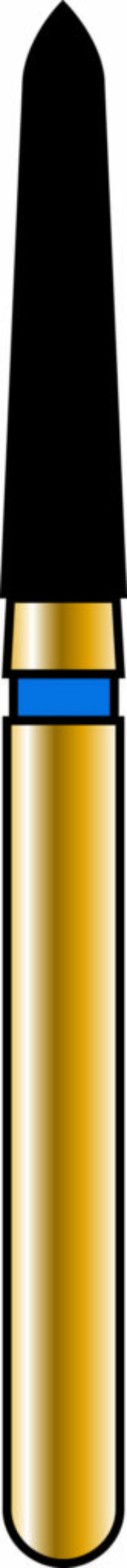 Pointed Taper 18-8mm Gold Diamond Bur