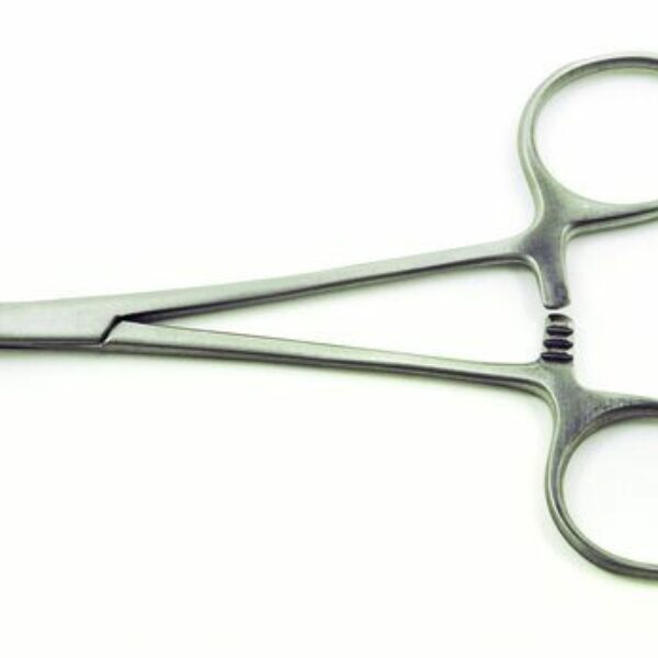 Closeout Sale: Dentronix 4-1/2" Straight, Hole-In-Tip Hemostat, Mosquito Style