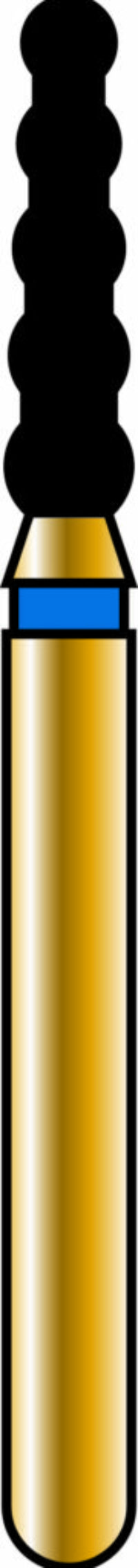 Cylinder 18-6mm Gold Diamond Bur - Super Coarse Grit