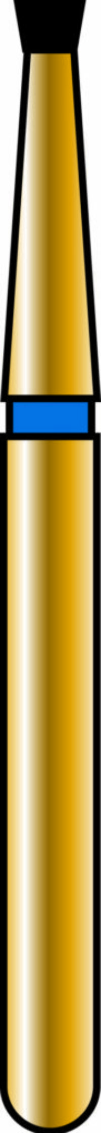Inverted Cone 12-.9mm Gold Diamond Bur - Coarse Grit