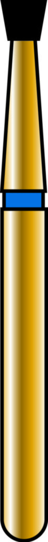 Inverted Cone 16-1.4mm Gold Diamond Bur - Coarse Grit