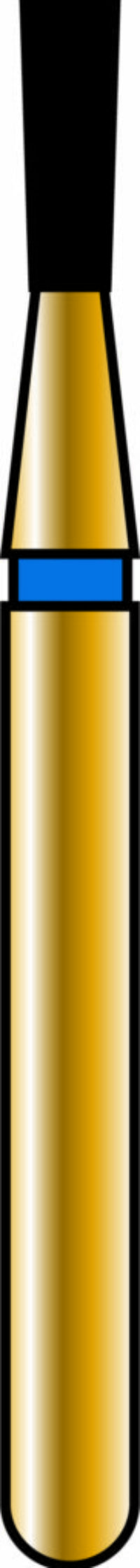 Inverted Cone 12-3.5mm Gold Diamond Bur - Coarse Grit