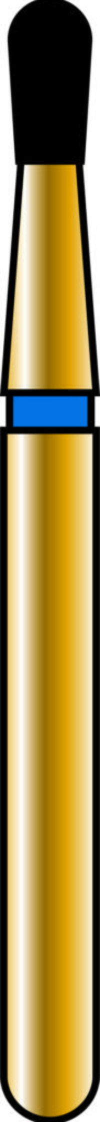 Pear 14-2.7mm Gold Diamond Bur