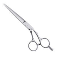 Barber Scissors Bend Handle 7"