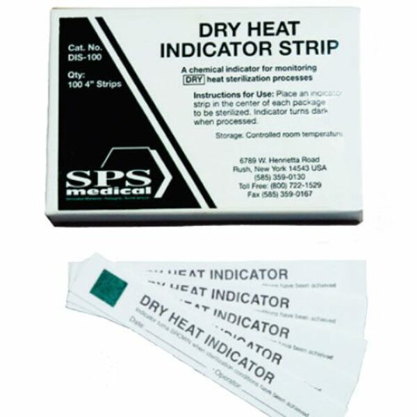 Dry Heat Process Indicator Test Strips (100 per box)
