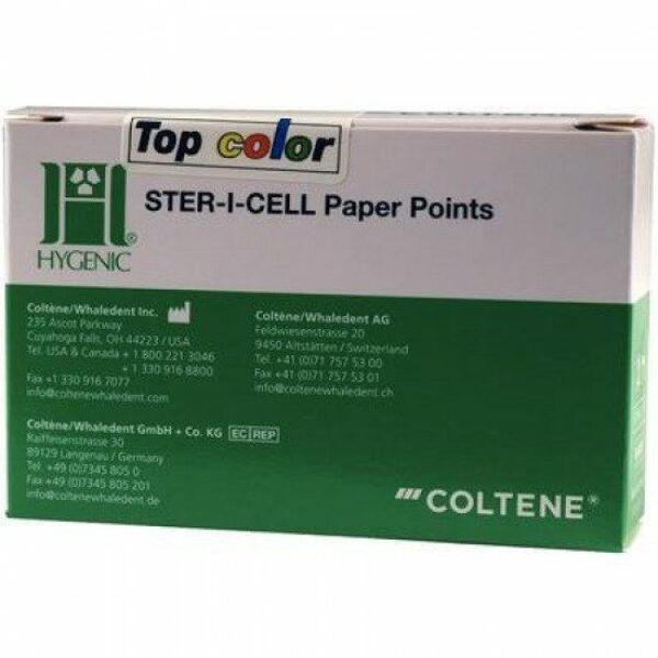 HYGENIC Ster-I-Cell Paper Points Top Color ISO 15