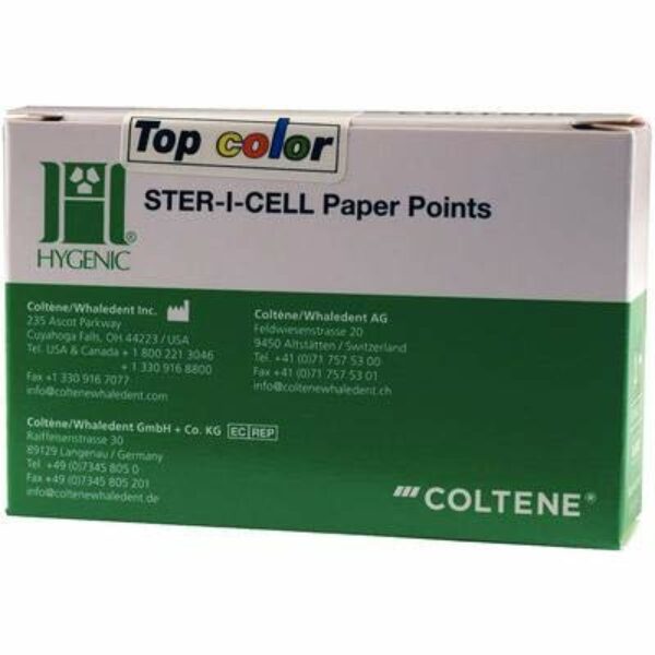 HYGENIC Ster-I-Cell Paper Points Top Color ISO 60