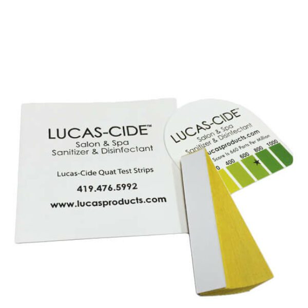 Lucas-Cide Salon and Spa Disinfectant Quat Test Strips