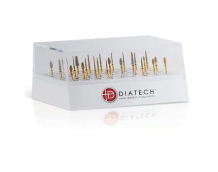 gold diamond dental burs