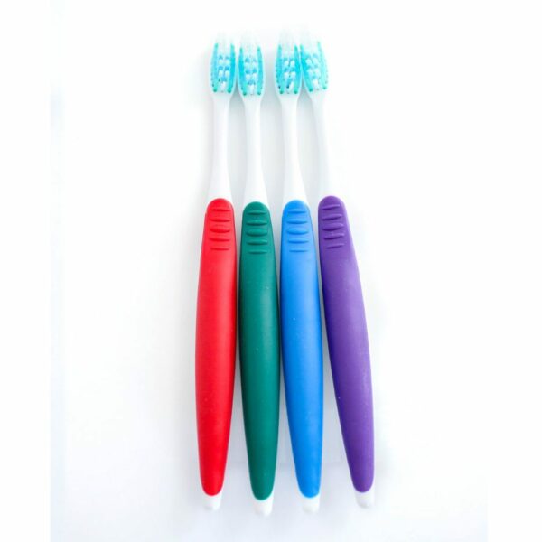 toothbrushes adult white handle