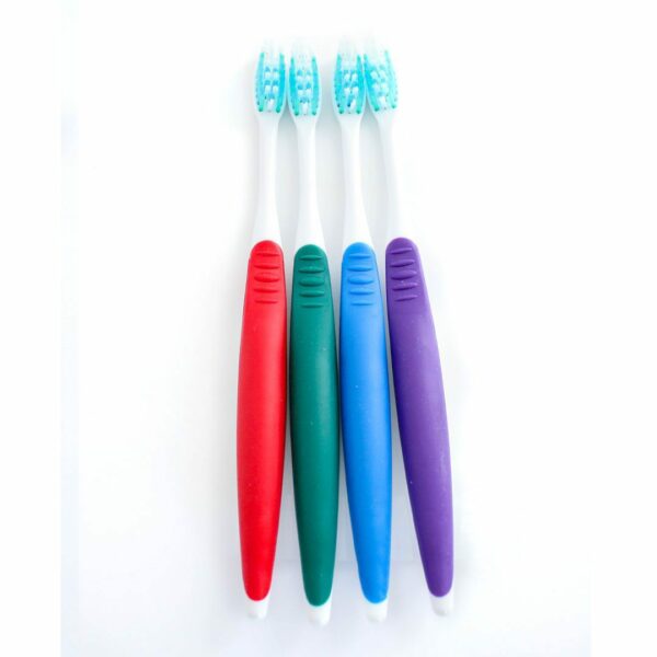 toothbrushes adult white handle