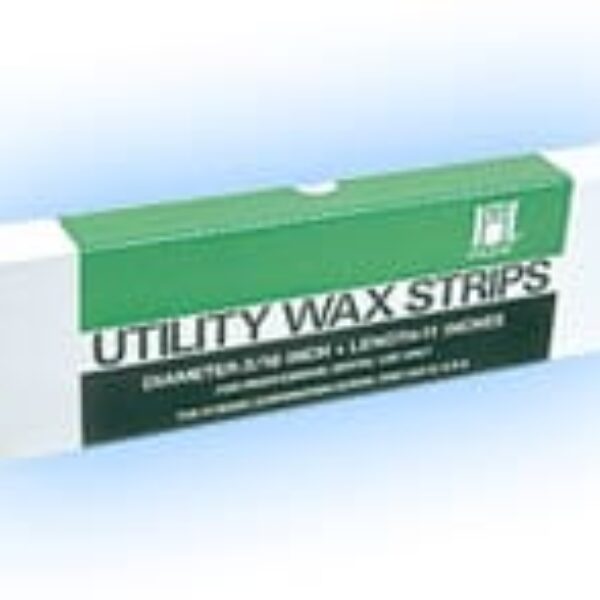 Hygenic Utility Wax Strips - White Round 11" x 3/16", Box of 80